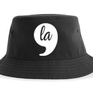 Comma La Kamala Harris For President 2024 Election Pocket Logo Sustainable Bucket Hat