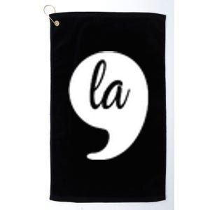 Comma La Kamala Harris For President 2024 Election Pocket Logo Platinum Collection Golf Towel