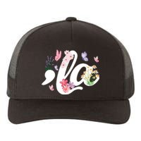 Comma La Kamala Harris Vintage Floral Feminine President Yupoong Adult 5-Panel Trucker Hat