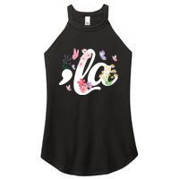 Comma La Kamala Harris Vintage Floral Feminine President Women's Perfect Tri Rocker Tank