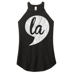 Comma + La Kamala Harris Vp 2020 Election Aka Soror Voting Women’s Perfect Tri Rocker Tank