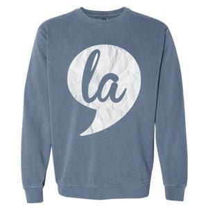 Comma + La Kamala Harris Vp 2020 Election Aka Soror Voting Garment-Dyed Sweatshirt