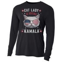 Cat Lady Kamala Harris For President 2024 Cooling Performance Long Sleeve Crew