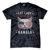 Cat Lady Kamala Harris For President 2024 Tie-Dye T-Shirt