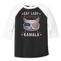 Cat Lady Kamala Harris For President 2024 Toddler Fine Jersey T-Shirt