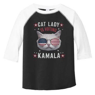 Cat Lady Kamala Harris For President 2024 Toddler Fine Jersey T-Shirt