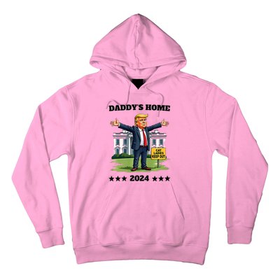 Cat Ladies Keep Out DaddyS Home Funny Trump President Hoodie