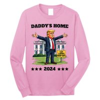 Cat Ladies Keep Out DaddyS Home Funny Trump President Long Sleeve Shirt