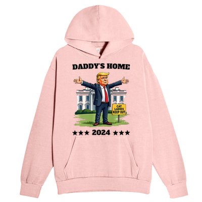 Cat Ladies Keep Out DaddyS Home Funny Trump President Urban Pullover Hoodie