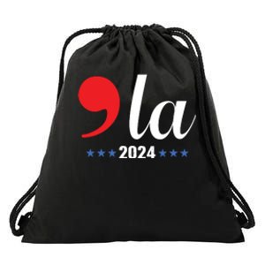 Comma La Kamala Harris For President 2024 Election Drawstring Bag