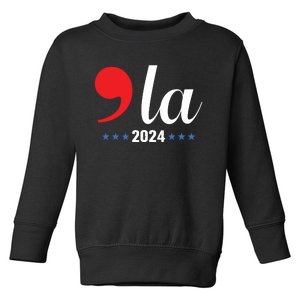 Comma La Kamala Harris For President 2024 Election Toddler Sweatshirt