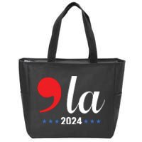 Comma La Kamala Harris For President 2024 Election Zip Tote Bag