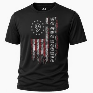 Comma La Kamala Harris 2024 We The People Us Flag Cooling Performance Crew T-Shirt