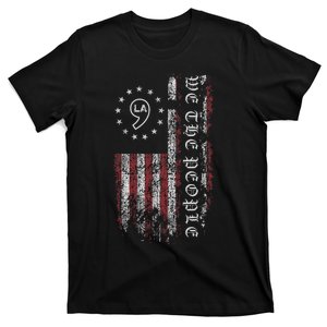 Comma La Kamala Harris 2024 We The People Us Flag T-Shirt