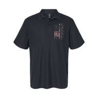 Comma La Kamala Harris 2024 We The People Us Flag Softstyle Adult Sport Polo