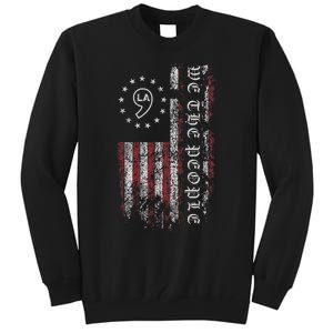 Comma La Kamala Harris 2024 We The People Us Flag Tall Sweatshirt