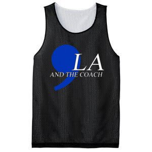 Comma La Kamala Harris Tim Walz Coach 2024 La Comma Mesh Reversible Basketball Jersey Tank