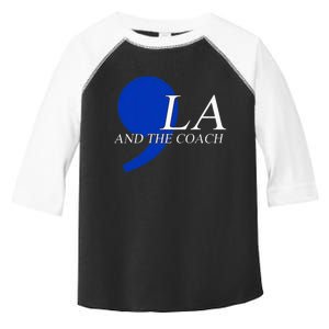 Comma La Kamala Harris Tim Walz Coach 2024 La Comma Toddler Fine Jersey T-Shirt