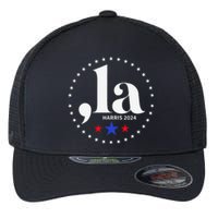 Comma La Kamala Harris For President 2024 Funny Kamala Us Flexfit Unipanel Trucker Cap