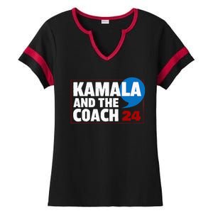 Comma La Kamala Harris 2024 Election Usa La Comma President Ladies Halftime Notch Neck Tee