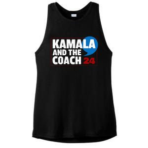 Comma La Kamala Harris 2024 Election Usa La Comma President Ladies PosiCharge Tri-Blend Wicking Tank