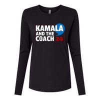 Comma La Kamala Harris 2024 Election Usa La Comma President Womens Cotton Relaxed Long Sleeve T-Shirt