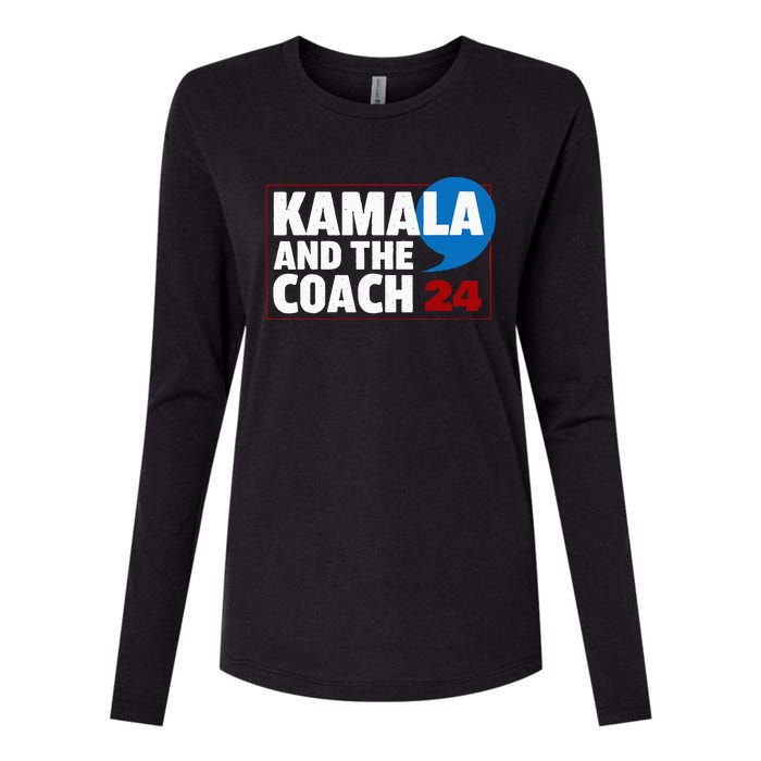 Comma La Kamala Harris 2024 Election Usa La Comma President Womens Cotton Relaxed Long Sleeve T-Shirt