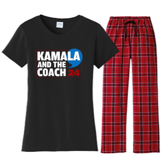 Comma La Kamala Harris 2024 Election Usa La Comma President Women's Flannel Pajama Set