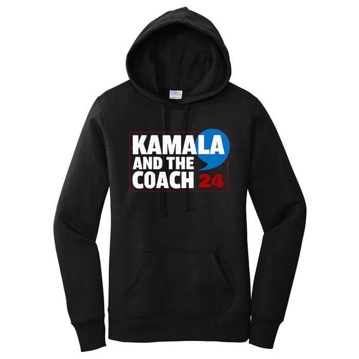 Comma La Kamala Harris 2024 Election Usa La Comma President Women's Pullover Hoodie