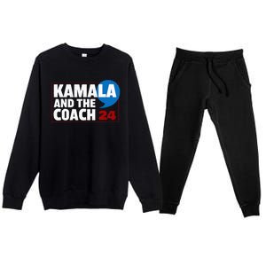 Comma La Kamala Harris 2024 Election Usa La Comma President Premium Crewneck Sweatsuit Set