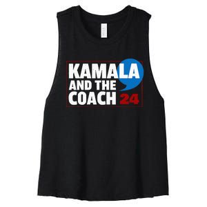 Comma La Kamala Harris 2024 Election Usa La Comma President Women's Racerback Cropped Tank