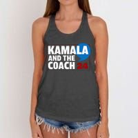 Comma La Kamala Harris 2024 Election Usa La Comma President Women's Knotted Racerback Tank