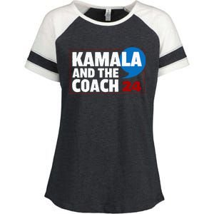 Comma La Kamala Harris 2024 Election Usa La Comma President Enza Ladies Jersey Colorblock Tee