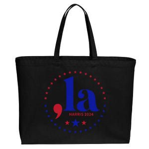 Comma La Kamala Harris For President 2024 Funny Kamala Us Gift Cotton Canvas Jumbo Tote