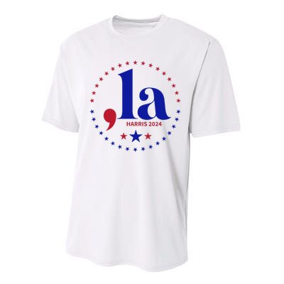 Comma La Kamala Harris For President 2024 Funny Kamala Us Gift Performance Sprint T-Shirt