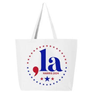 Comma La Kamala Harris For President 2024 Funny Kamala Us Gift 25L Jumbo Tote