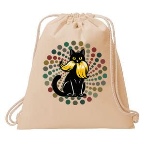 Cat Ladies Kamala Harris Anti Trump Humor Election 2024 Drawstring Bag