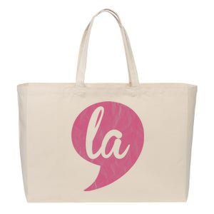 Comma + La Kamala Harris Vp 2024 Election Aka Soror Voting Cotton Canvas Jumbo Tote