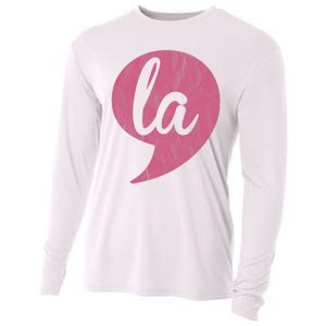 Comma + La Kamala Harris Vp 2024 Election Aka Soror Voting Cooling Performance Long Sleeve Crew