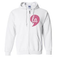 Comma + La Kamala Harris Vp 2024 Election Aka Soror Voting Full Zip Hoodie