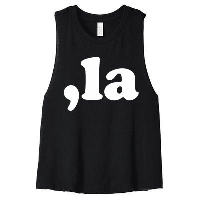 Comma La Kamala Harris Women's Racerback Cropped Tank