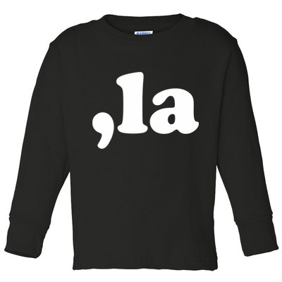 Comma La Kamala Harris Toddler Long Sleeve Shirt