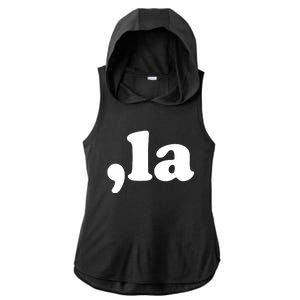 Comma La Kamala Harris Ladies PosiCharge Tri-Blend Wicking Draft Hoodie Tank