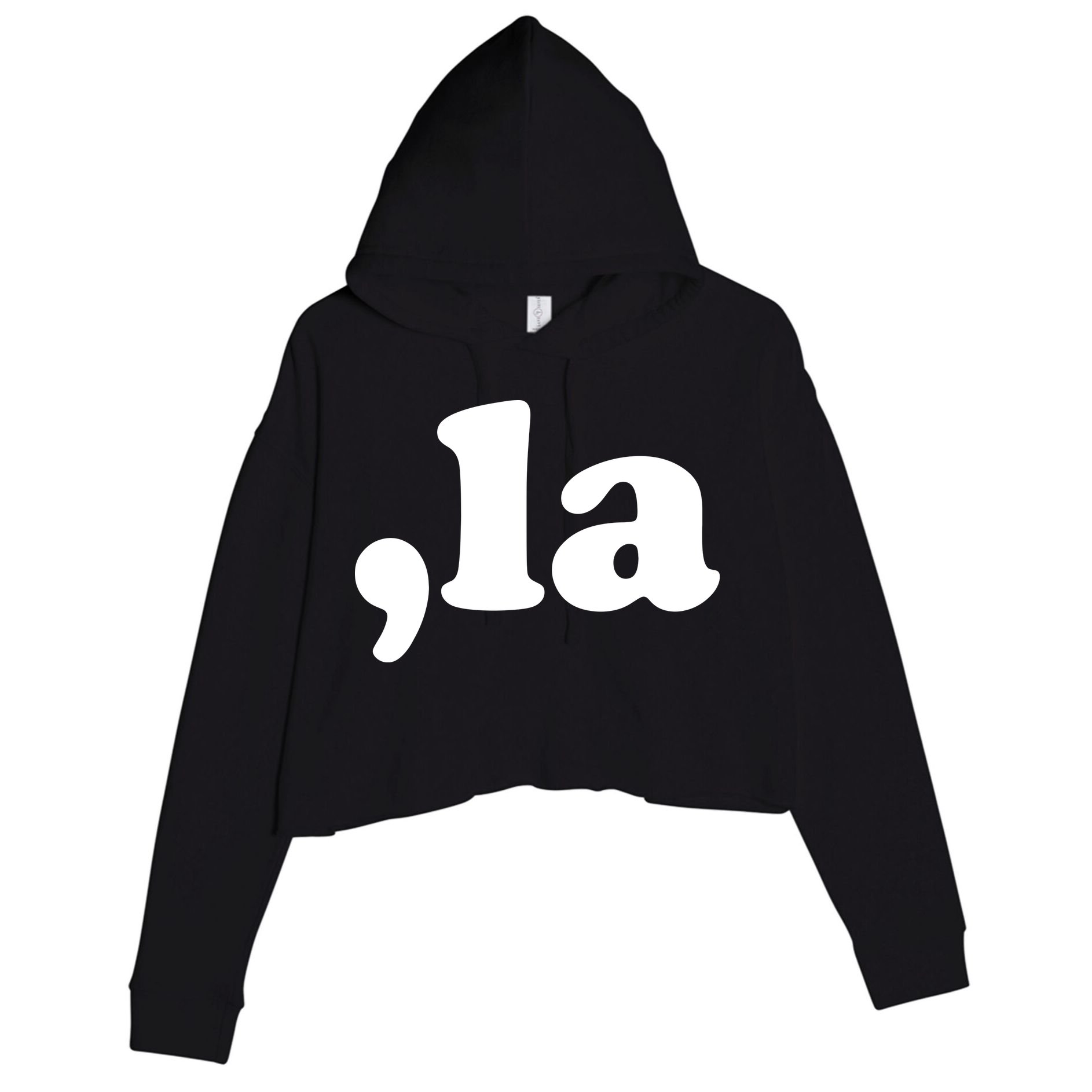 Comma La Kamala Harris Crop Fleece Hoodie
