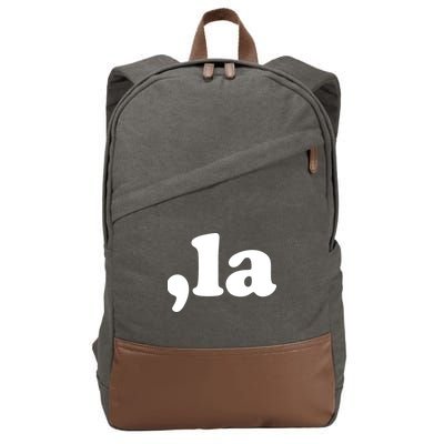 Comma La Kamala Harris Cotton Canvas Backpack