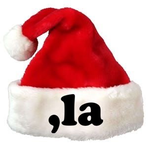 Comma La Kamala Harris Premium Christmas Santa Hat