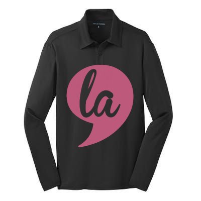 Comma La Kamala Harris Vp 2024 Election Aka Soror Voting Silk Touch Performance Long Sleeve Polo