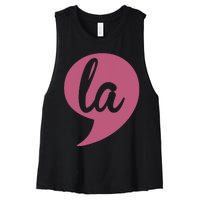 Comma La Kamala Harris Vp 2024 Election Aka Soror Voting Women's Racerback Cropped Tank