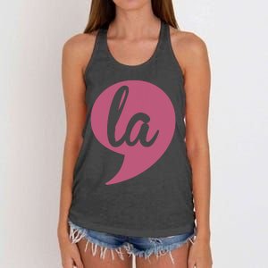 Comma La Kamala Harris Vp 2024 Election Aka Soror Voting Women's Knotted Racerback Tank