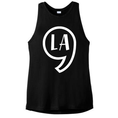 Comma La Kamala Harris Comma La Ladies PosiCharge Tri-Blend Wicking Tank